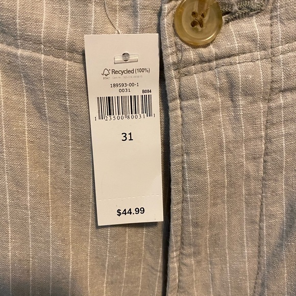 NWT Mens’ linen shorts. Banana Republic Factory - Picture 6 of 6